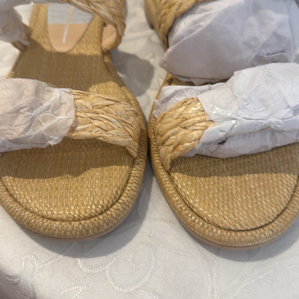 dolce vita Alaina Lt Natural Raffia Sandal. Ladies 7.5 - Picture 9 of 13